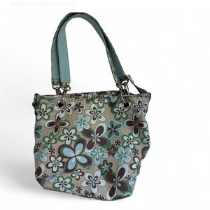 Floral Shoulder‎ Bag Purse Green Blue Brown Beige Stylish Womens Tote